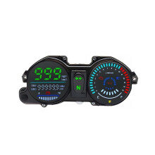 Motorcycle Dashboard Speedometer for Brazil CG/Titan 150 ESD 2009-2013, Digital Speedometer, Odometer, Blue Color 37100-KVS-901