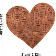 Valentine's Day Gift Love Puzzle Amazon 32 Reasons Puzzle Heart-Shaped Puzzle
