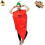 Halloween Couple's Red Chilli Jumpsuit with Hat Spoof Stage Role Party Jumpsuits 6