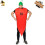 Halloween Couple's Red Chilli Jumpsuit with Hat Spoof Stage Role Party Jumpsuits 11