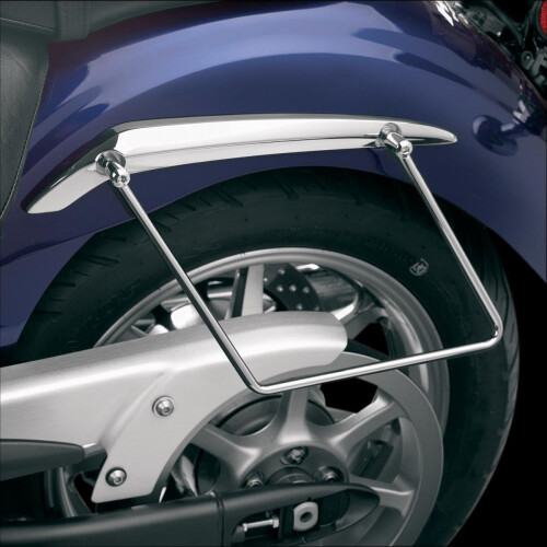 53-125 Saddlebag Support Stay for Motorcycle, Durable Metal, Black, Compatible with Specific Models 1