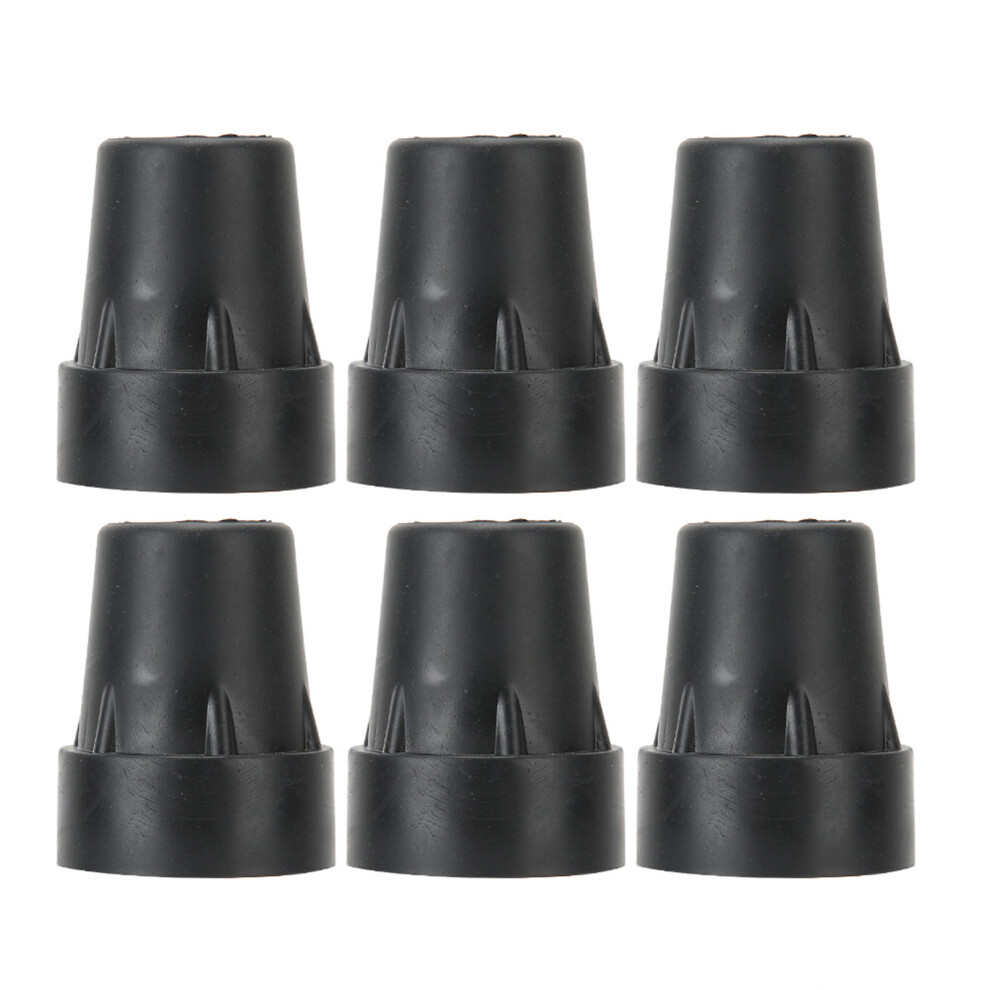 6pcs Walking Stick Bottom Pads AntiSlip Walking