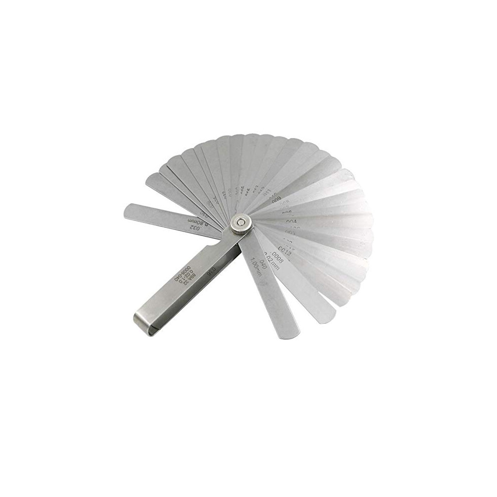 32 Pcs Stainless Steel Feeler Gauge Set 0.02 To 1.00Mm Thickness Precision Measurement Tool 6482260699028
