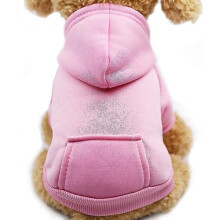 Winter Dog Hoodie Sweaters with Pockets Warm Dog Clothes for Small Dogs Chihuahua Coat Clothing Puppy Cat Custume (pink, Medium)