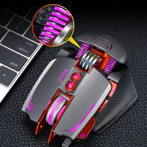 Wired Gaming Mouse Backlit Ergonomic Mouse Programmable Modes 2