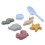 Ensemble de jouets de plage en silicone bleu - seau, pelle 9