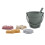 Jouets de plage en silicone vert olive - Seau, Pelle 7