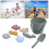 Jouets de plage en silicone vert olive - Seau, Pelle 15