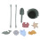 Jouets de plage en silicone vert olive - Seau, Pelle 10