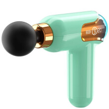 Massage Gun Deep Tissue Massager 9 Speeds Ultra-Quiet Mini Percussion Muscle Massager 4 Massage Heads Color B