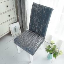 Stretch Chair Covers for Dining Room Checked Slipcovers Soft Spandex Removable Washable Dining Chair Seat Covers