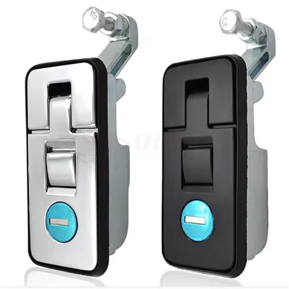 Zinc Alloy Adjustable Manual Compression Lock For Trailer Truck Caravan With 2 Keys, Heavy-Duty Design Black 6493810706721