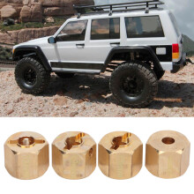 4 Stück/Set 12mm Sechskant Radnaben Verlängerungsadapter für SCX10 90046 GN7 CC01 1/10 RC Autos 10mm