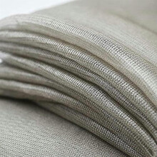 Silver Fiber Mesh Fabric for EMF Shielding, Anti-Radiation, Anti-Static, Signal Blocking Netting, Versatile Use