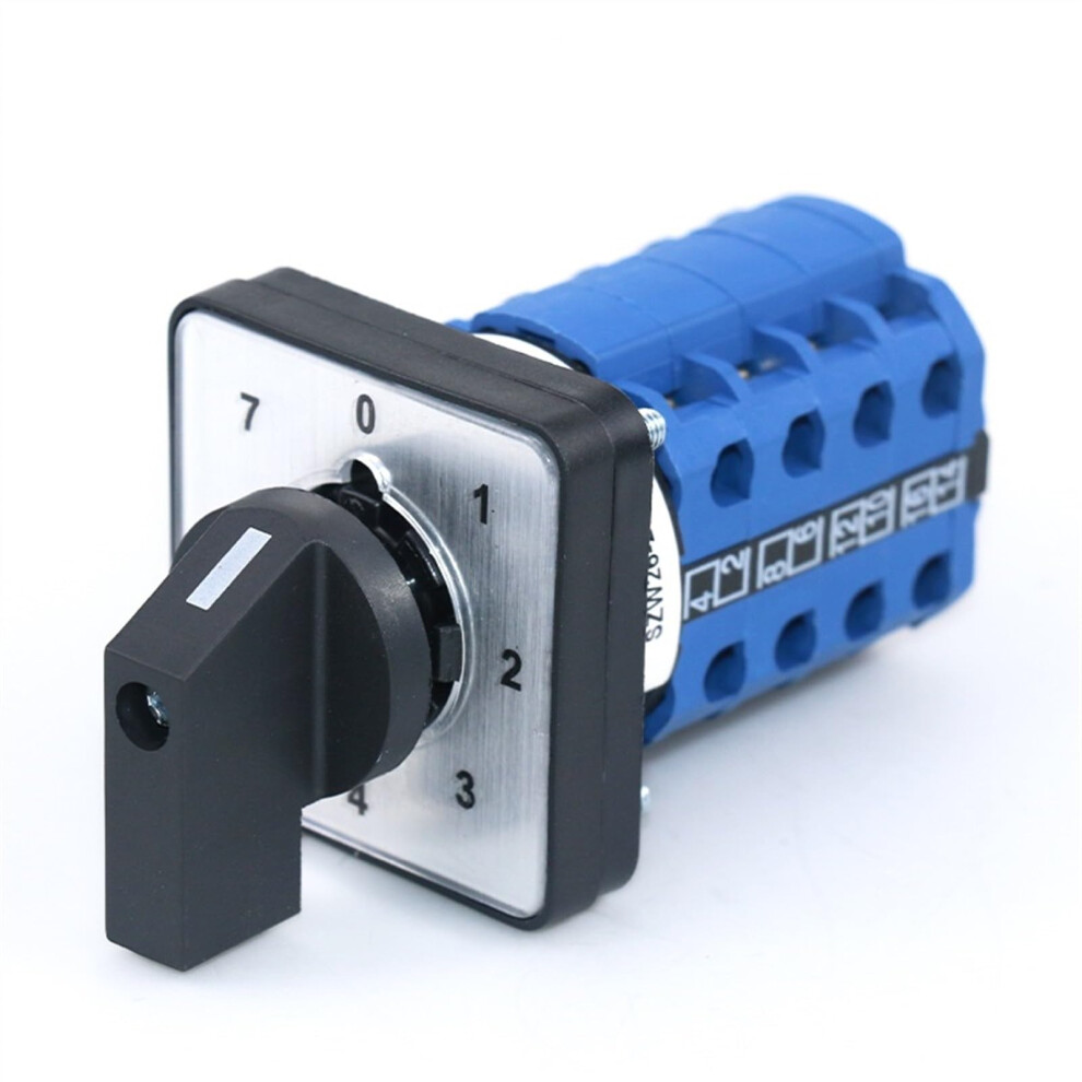 Szw26 Lw26 20A Four Pole Eight Position Rotary Cam Switch 64X64 48X48 Mm Changeover Universal Switch 0-7.4 6276012514192
