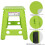Portable Living Plastic Dots Folding Step Stool 13