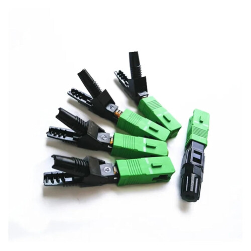 FTTH SC UPC APC Single-Mode Fiber Optic Quick Connector 50 Pack Durable SC Fast Connector for Fiber Installation 1