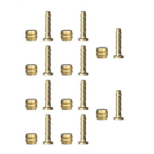 For-shimano Bh90 / Bh59 Olive And Connector Insert for Hydraulic Brake Hose(silver+gold)(10pcs)