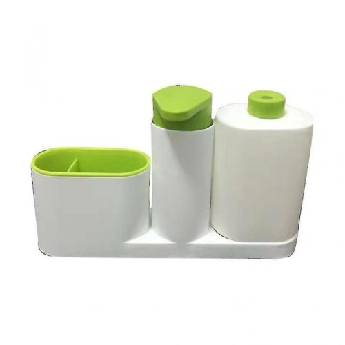 Soap Dispenser Storage Box Set Cleaning Tray Kitchen Accessories 2