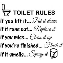 Diy Removable Funny Pictures Man's Woman's Washroom Toilet Bathroom Wc Sign, Door Accessories Wall Sticker Home Decor for Kids Living Room Home Decora