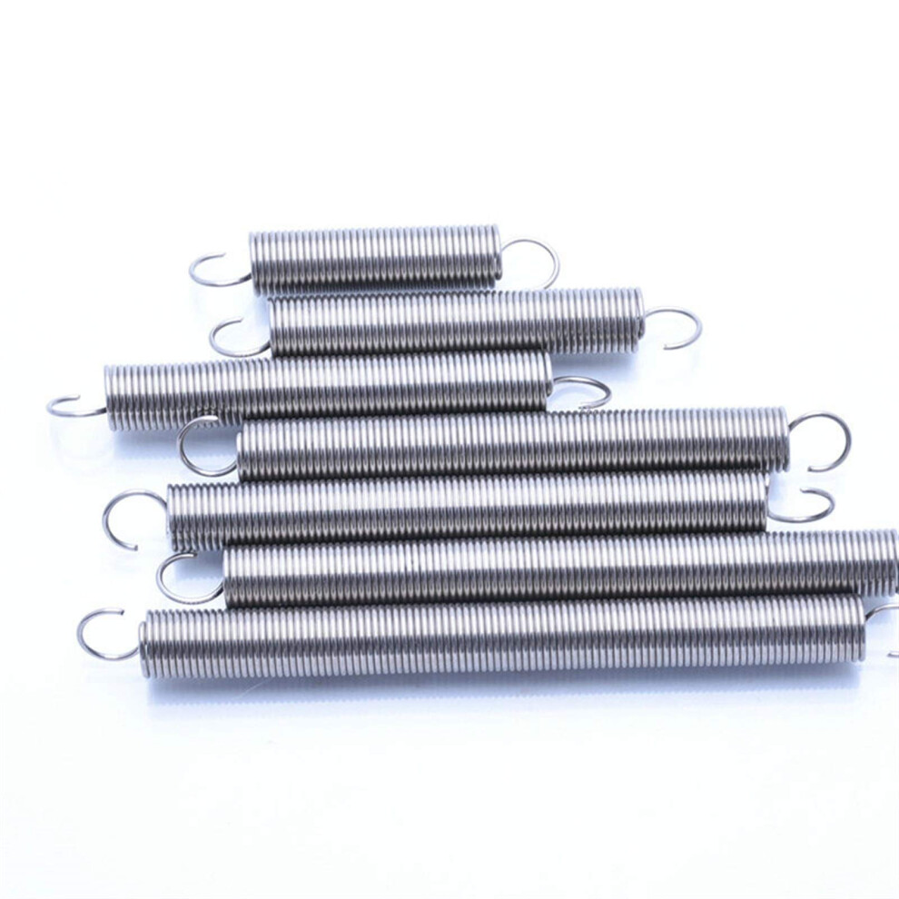 Stainless Steel Pullback Tension Spring 0.5mm Wire Diameter 5mm Outer Diameter 20mm Length 10Pcs-image-OPC-PJNYZGD-NEW