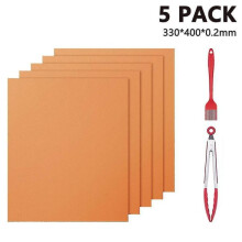 Grill Mat Set Of 5 Non Stick Bbq Mats Reusable