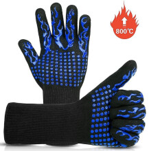 Extreme Heat Resistant Bbq Gloves Silicone Non-slip Gloves