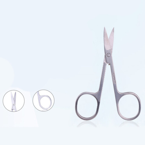 Eyebrow Scissors Comb Eyelash Hair Trimming 2
