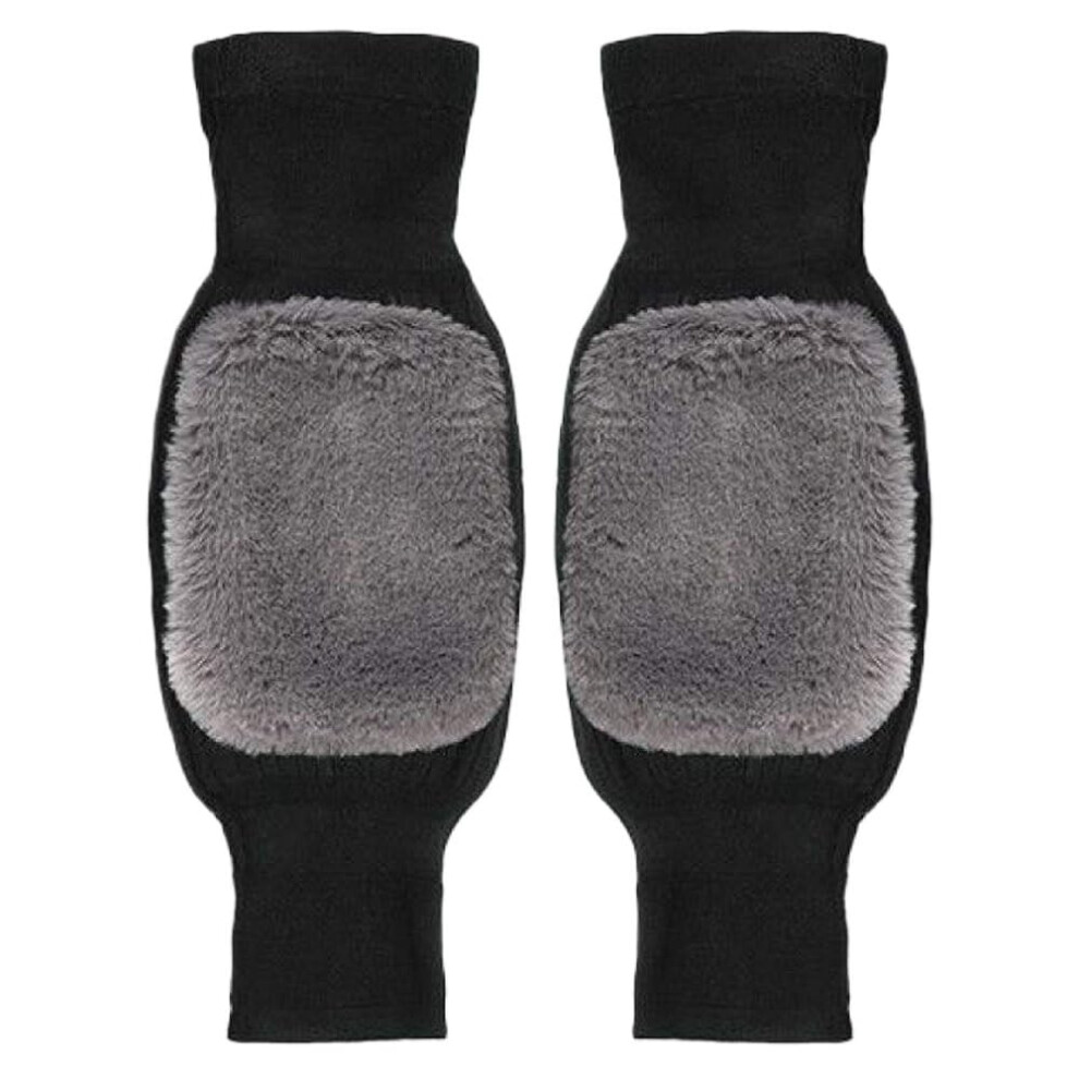 Knee Brace for Men and Women, Warm Cashmere Rodilleras, Thick Velvet Wool Protection, Wind and Cold Resistance, 1 Pair, Color T9, Size Options