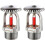 2 PCS Brass Chrome Plated Fire Sprinkler Head 3/4 Inch DN20 68 Automatic Upright Type Temperature Trigger 2