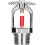 2 PCS Brass Chrome Plated Fire Sprinkler Head 3/4 Inch DN20 68 Automatic Upright Type Temperature Trigger 4
