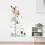Adhesive Cute Elephant Lion Kids Height Chart Wall 6