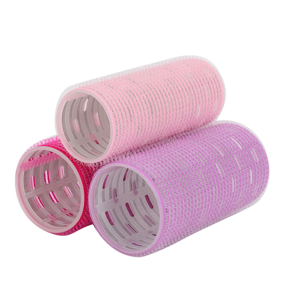 3pcs Self Adhesive Hair Rollers Portable Grip