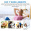 Full Spectrum Light Bulb 6000K A19 E26/E27 9W Bright Light 60W Equivalent Cool White 3-Pack Natural Sunlight Bulbs 2