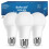 Full Spectrum Light Bulb 6000K A19 E26/E27 9W Bright Light 60W Equivalent Cool White 3-Pack Natural Sunlight Bulbs 1