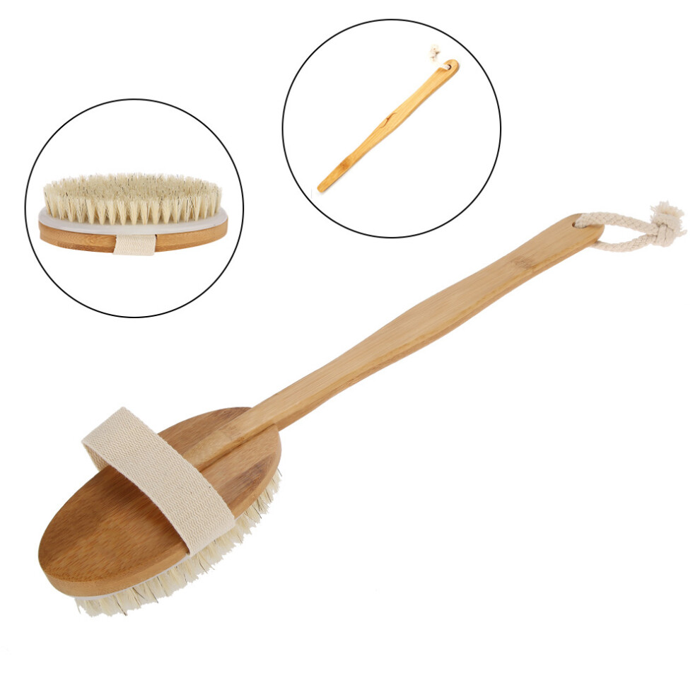 Long Bath Shower Body Brush Bristles Brushing