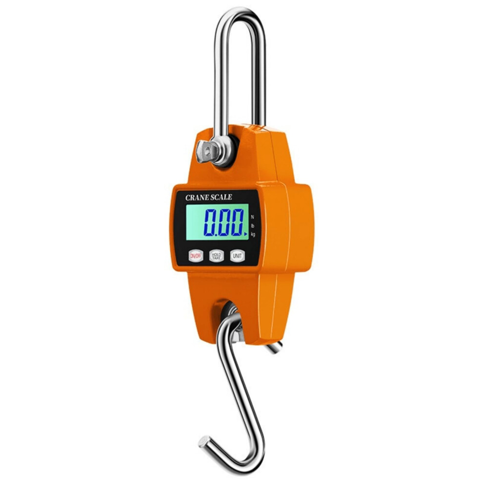 Digital Crane Scale 500Kg, Heavy Duty Hanging Scale With Cast Aluminum Case, Lcd Screen, Hooks For Outdoor, Hunting, Fishing 6493810707551