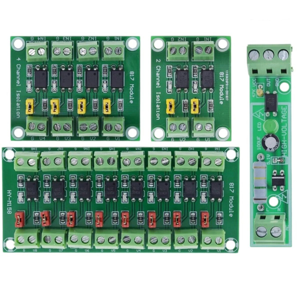 Pc817 Optocoupler Isolation Board 2/4/8 Channel Voltage Converter 3.6-30V Driver Photoelectric Module 6947110211145