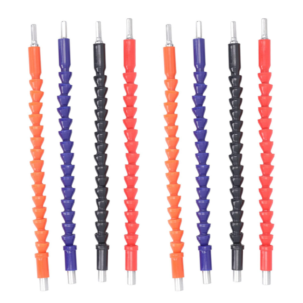 8Pcs Flexible Shaft Extension Bits 295Mm Bendable Hex Soft Shaft Drill Bit Set For Tight Spaces In Electrical Cabinets And Furniture 6493810707735