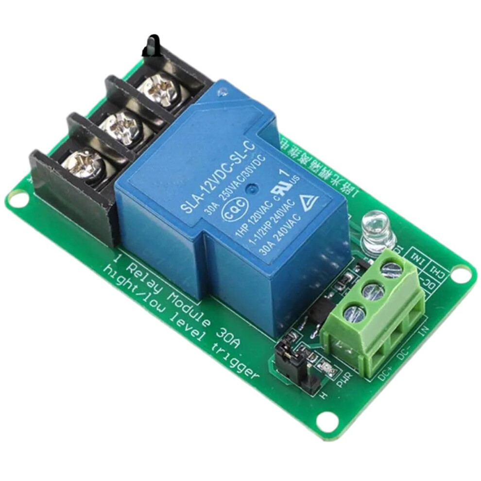 1 Channel Relay Module 30A With Opto-Isolation For 5V 12V 24V Low High Trigger Compatibility 6482260702179