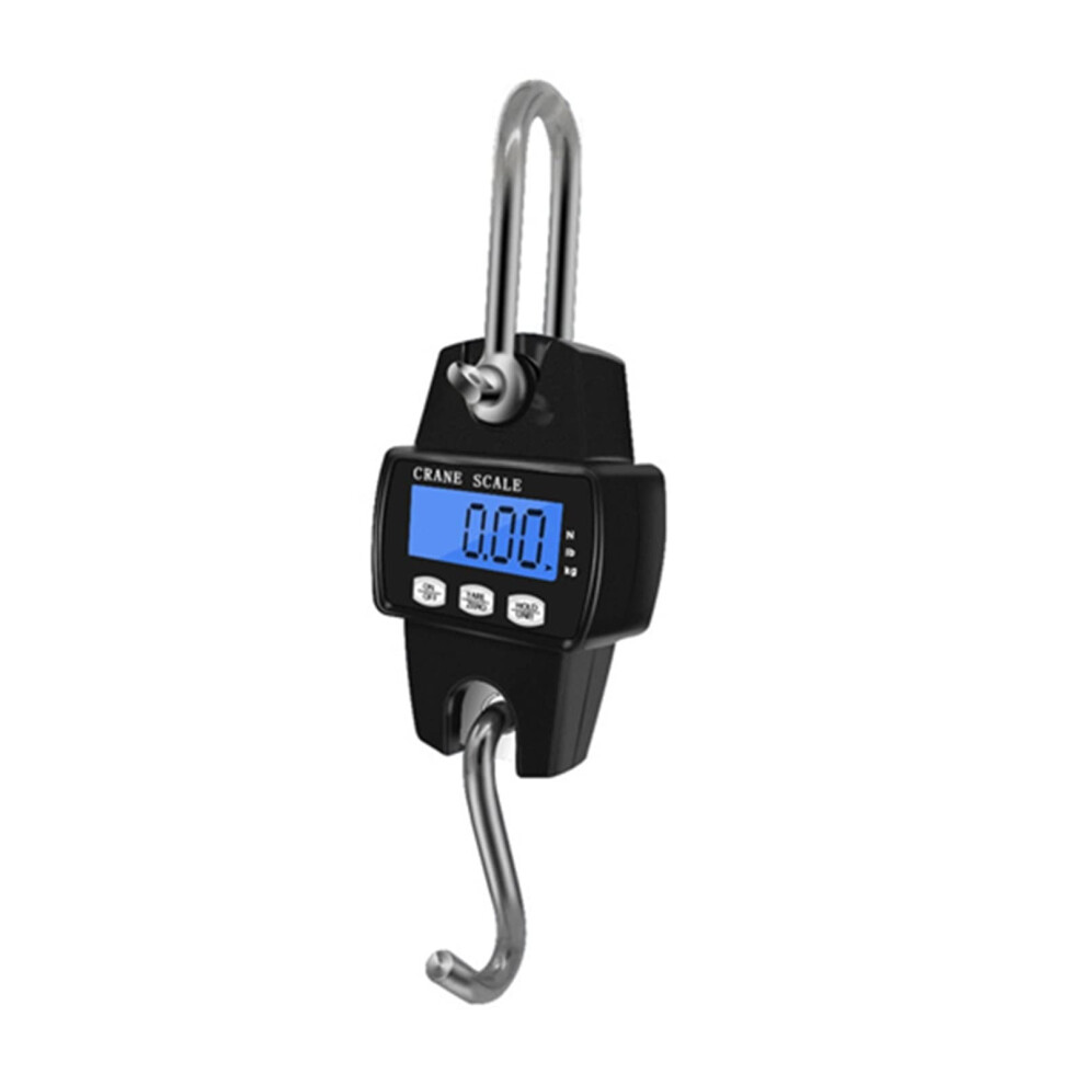 Digital Crane Scale Mini Hanging 300Kg 0.1Kg Electronic Hook Scale Portable Industrial Scale N/Lb/Kg Unit Conversion Lcd Display Blue Size S 6276012515625
