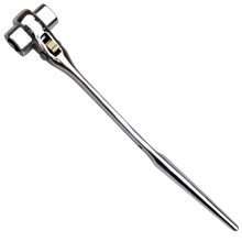 19/22mm Scaffold Podger Ratchet Spanner Socket Wrench Silver Heavy-Duty Adjustable Tool for Construction Use