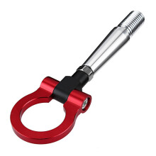 Aluminum Alloy Tow Hook Red Durable Replacement Tow Hook for Front Rear Bumper Compatible with Various Vehicles Easy Install