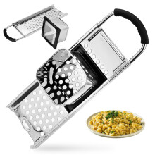 Spaetzle Maker Stainless Steel with Ergonomic Handle, Washable Anti-Rust Egg Noodle Pasta Machine for Home Kitchen Cooking