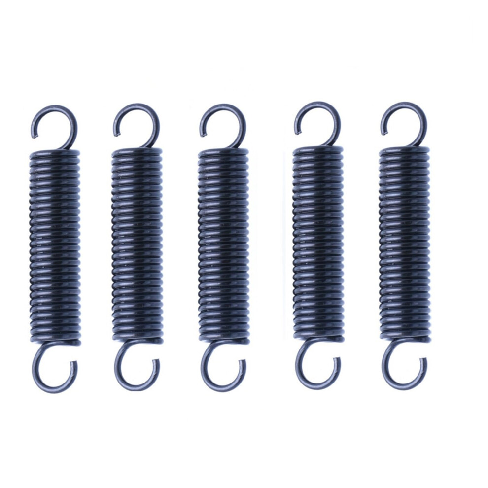 Tension Spring Set 5Pcs Small Extension Spring Steel Wire 0.8Mm Diameter 10Mm Outer Diameter Length 25-60Mm 6276012516080