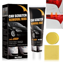 2024 Car Scratch Remover Paste, Vehicle Paint Scratch Repair Wax, Multi-Surface Scratch Repair Kit with Wipe