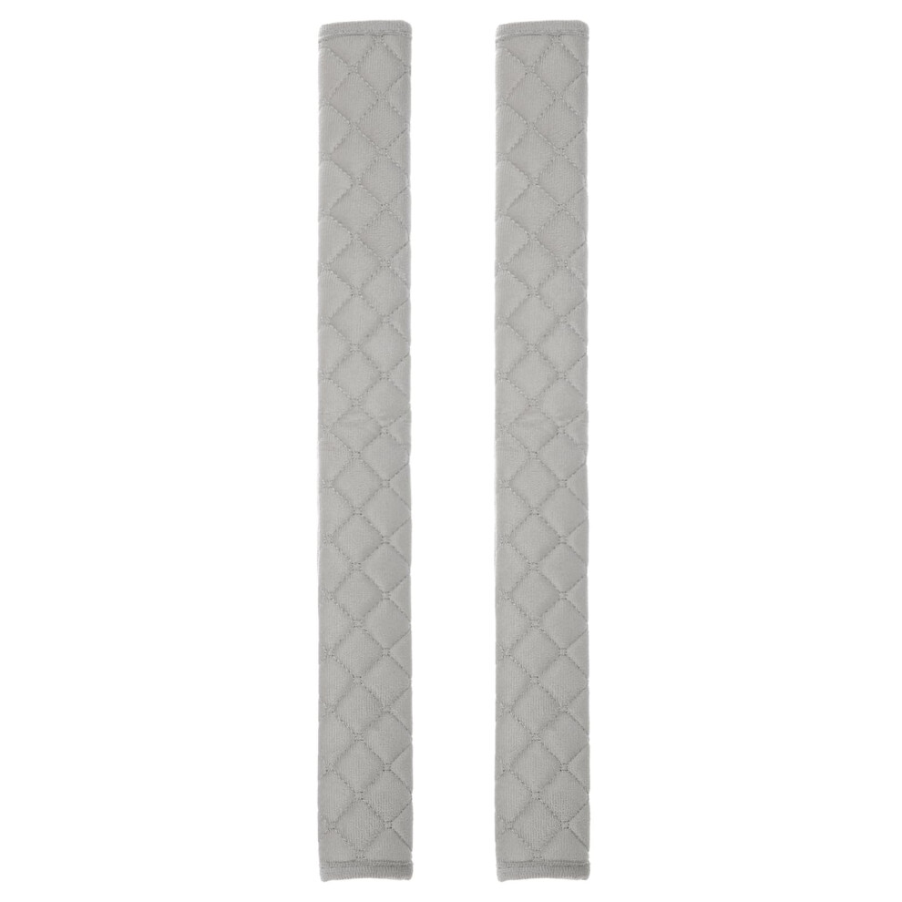 2Pcs Car Seatbelt Covers 19.7 Inch Universal Auto Seat Belt Pads Shoulder Cushion For Suv Truck Compatibility Grey 6493810708206