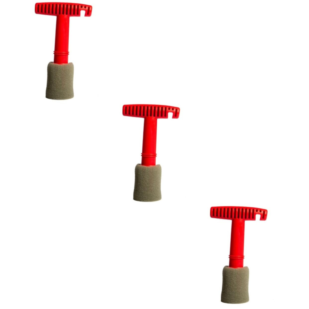 Car Bolt Cleaning Brush Set, 3-Piece Nut Brush Kit For Automotive Detailing, Soft Bristles, Durable Handle For Rim Cleaning 6276012516400