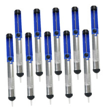 Desoldering Pump Removal Tool 10pcs Suction Tin Pen for Hand Soldering and PCB Repair Jobs, Durable Plastic Design