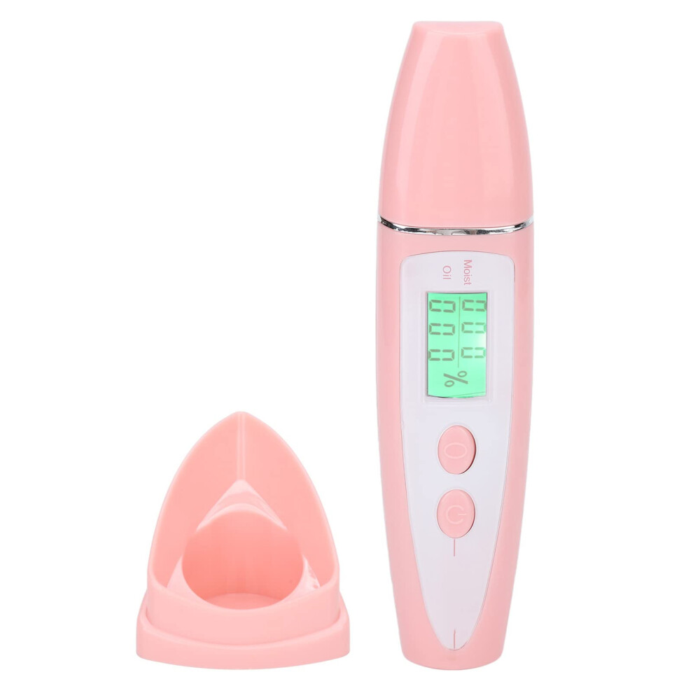 Digital Skin Detector Pen Facial Analyzer with LCD Display Portable Skin Tester for Home Beauty Water Oil Analysis